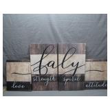 4-Piece Faith-Themed Wall Art Set