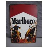 Classic Style Marlboro Tin Sign With Riders