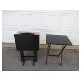 Folding TV Tray Tables with Stand