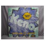 Maryland Lottery Keno Advertising Sign