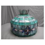 Stained Glass Lamp Shade with Floral Motif