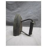 19th Century Cast Iron Sad Iron with Handle