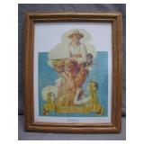 Framed 1933 Post Cover Print: Summertime