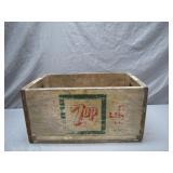 7UP Wooden Soda Crate from Mid-20th Century