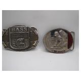 2 Vintage Belt Buckles