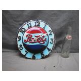 Pepsi-Cola Clock With Bottle Combo