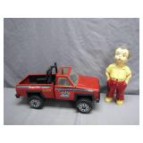 Tonka Truck and Figurine Duo