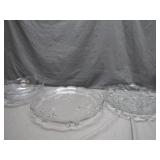 Clear Glass Serving Display Pieces