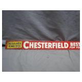 Chesterfield Metal Advertising Sign