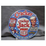 Cracker Jack Tin Sign with Iconic Graphics