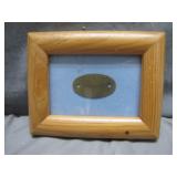 1932 NYS Dog Tag in Framed Display