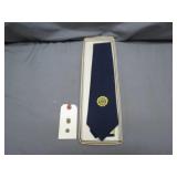 Vintage American Legion Tie and Pins Set