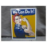 Ande Rooney Porcelain 'We Can Do It!' Sign