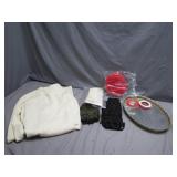 Eclectic Lot: Mirror, Gloves, Unknown Items