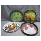 Four Advertising Serving Trays