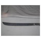 Steel Machete With Wooden Handle