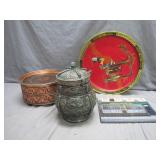 Metal and Ceramic Art Pieces