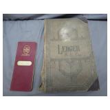 Antique SoMD Cecilï¿½s Store & Bank Ledger...