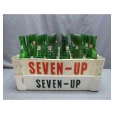 Seven-Up Crates with 24 Bottles