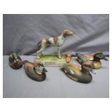 Lionstone Dog and Duck Whiskey Decanter Set