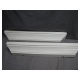 White Wall-Mounted Shelves