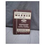 George Washington Warner Co. Catalog