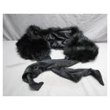 Faux Fur Shaw, Over 3 Feet Long