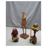 Wooden Don Quixote and Companions Set