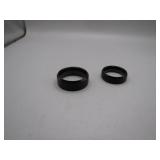 Black Tungsten Carbide Rings: Size 7 & 10