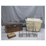 Wire Baskets and Decorative Fish Display