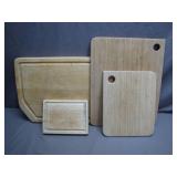 Four Wooden Cutting Boards