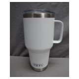White YETI Rambler Mug With Handle