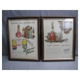 Framed Kentucky Tavern Ads