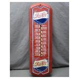 Pepsi-Cola Metal Advertising Thermometer
