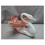 Hand-Blown Glass Swan Figurine