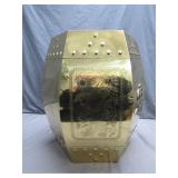 1970 Hollywood Regency Hexagon Brass Stool