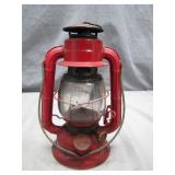 Dietz Red Lantern with Glass Globe