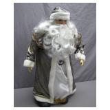 Santa Claus Figurine With Metallic Robe