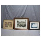 Three Framed Artwork Pieces