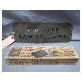 C.R. Neff Sign and Brush Box Set