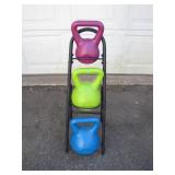 3 Kettlebells with Rack