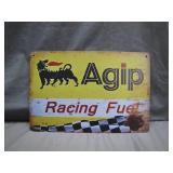 Agip Racing Fuel Metal Sign Nostalgia Piece