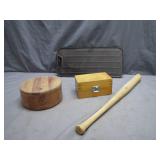 Rustic Wooden and Metal Mystery Lot