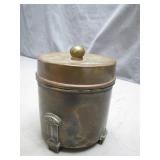 Art Deco Brass Humidor with Lid