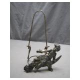 Cast Metal Figure With Wire Holder