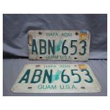 Guam License Plates from 1993