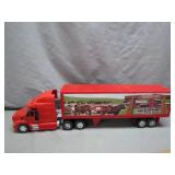 Red Semi-Truck With Ranch Trailer