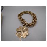 1/20 12kt Bracelet with 14kt Gold Pendant