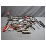 Hand Tools with Chalk Bottle