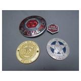 4 Historical Automotive and Award Badges